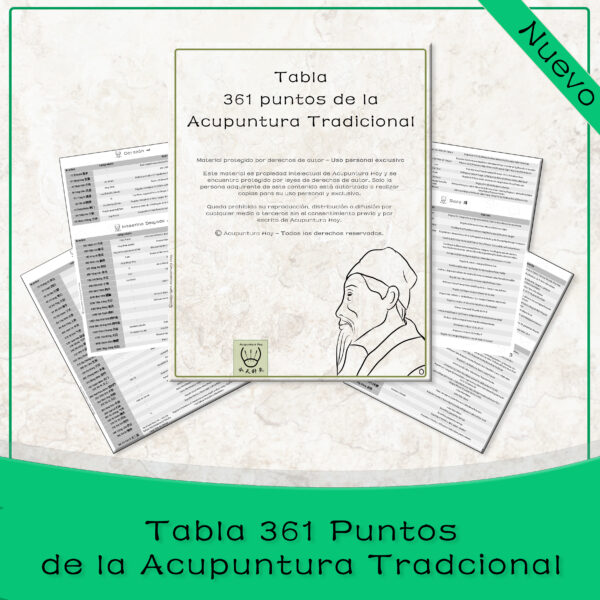 Tabla 361 Puntos de la Acupuntura Tradicional